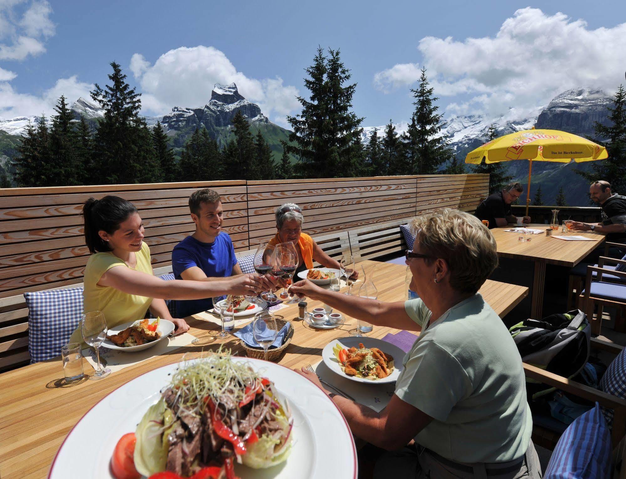 Berglodge Restaurant Ristis Engelberg Exterior foto