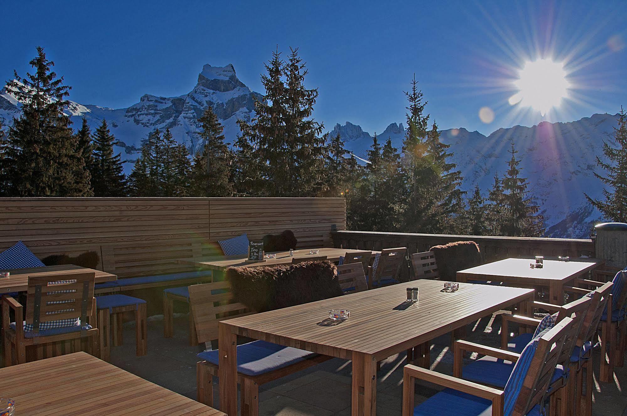 Berglodge Restaurant Ristis Engelberg Exterior foto